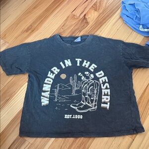 Zara Kids Desert Adventure T-Shirt - Charcoal